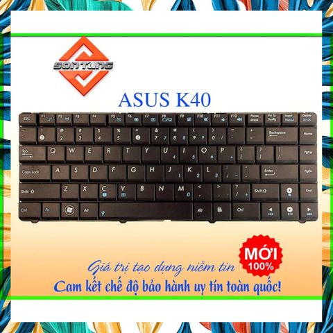 Bàn Phím Laptop ASUS K40IN K40IJ K40 X8A X8AIJ - Phụ Kiện Thay Thế Chất Lượng Cao, US Layout, Bảo Hành 09 Tháng