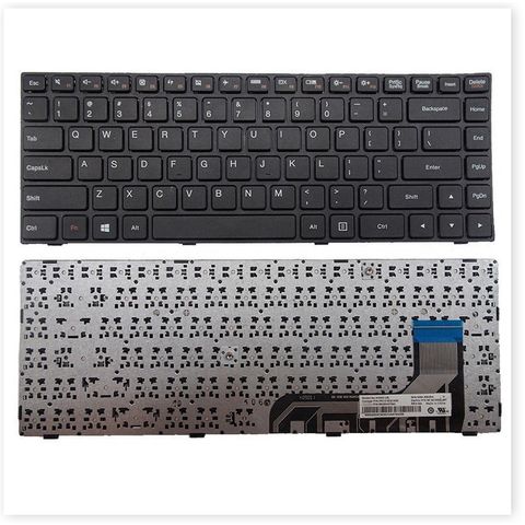 Bàn phím laptop Lenovo Ideapad 100-14iby - Thay thế cáp góc, US Layout, Độ nhạy cao, Bảo hành 09 tháng, Khắc laser chống mờ chữ