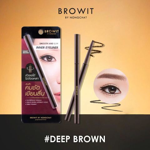 Kẻ Viền Mắt Browit Chống Nước 0.1g - Sáp Mỏng Dễ Dùng, Đen Sắc Nét, Tạo Hình Đôi Mắt Tự Nhiên, Đậm Đà, Thái Lan