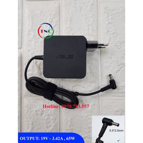 Sạc Laptop ASUS 19V 3.42A 65W Chân To 5.5mm - Phụ Kiện Zin Bảo Hành 12 Tháng - Thay Thế Chất Lượng Cao