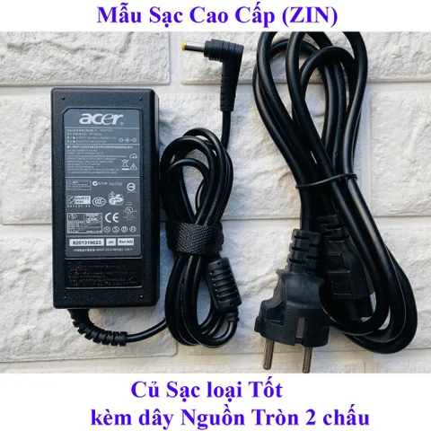 🔝 SẠC LAPTOP ACER 19V-3.42A (ADAPTER ACER 19V-3.42A) - TẶNG DÂY NGUỒN