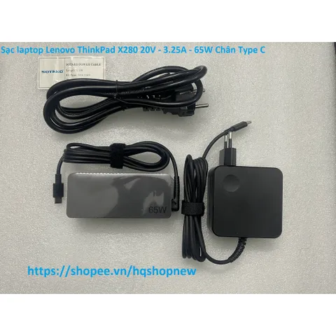 [Sạc zin] Sạc laptop Lenovo ThinkPad X280 20V - 3.25A - 65W Chân Type C PHỤ KIỆN LAPTOP