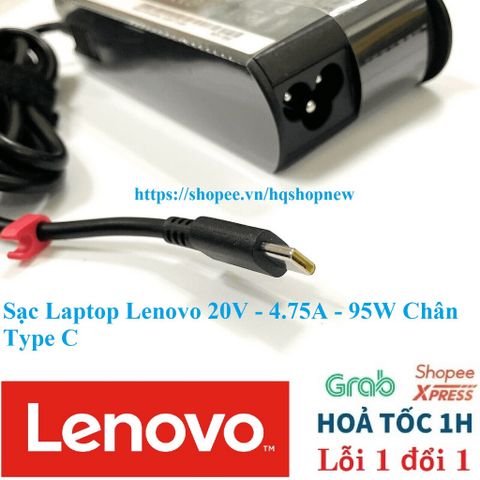 Sạc Laptop Lenovo 20V - 4.75A - 95W Chân Type C - Phụ Kiện Chính Hãng An Toàn và Hiệu Quả cho Laptop Lenovo