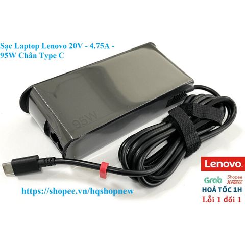 Sạc Laptop Lenovo 20V - 4.75A - 95W Chân Type C - Phụ Kiện Chính Hãng An Toàn và Hiệu Quả cho Laptop Lenovo