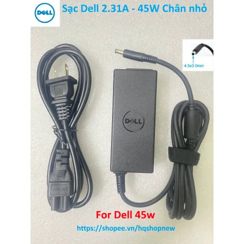 Sạc Laptop Dell 19.5V - 2.31A - 45W / 19.5V - 3.34A - 65W / 19.5V - 4.62A - 90W Chân to Chân nhỏ Sạc máy tính Dell PHỤ K