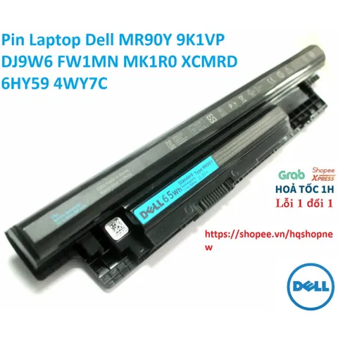Pin Laptop Dell MR90Y 9K1VP DJ9W6 FW1MN MK1R0 XCMRD 6HY59 4WY7C PHỤ KIỆN LAPTOP