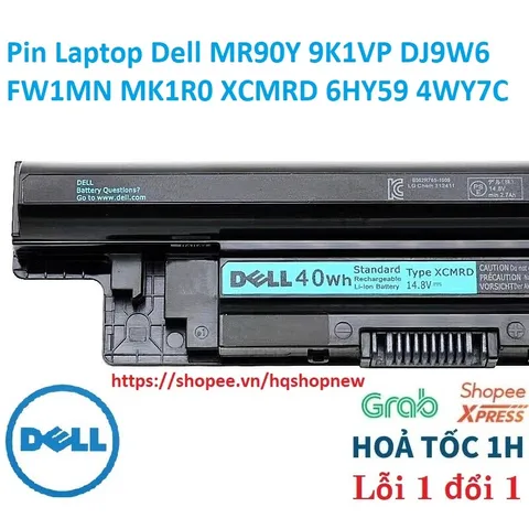 Pin Laptop Dell MR90Y 9K1VP DJ9W6 FW1MN MK1R0 XCMRD 6HY59 4WY7C PHỤ KIỆN LAPTOP