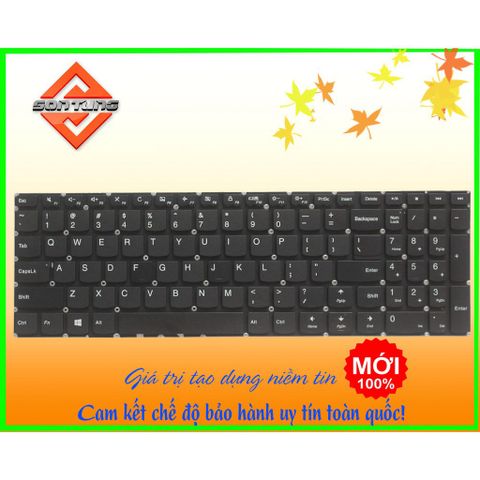 Bàn Phím Laptop Lenovo IdeaPad 310-15ABR/310-15IAP/310-15ISK/310-15IKB - Nhạy, US Layout, Bảo Hành 09 Tháng