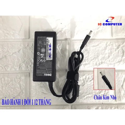 🔝 Sạc Laptop Dell 19.5V - 3.34A - 65W Chân Kim Nhỏ Loại Tốt ( ZIN ) dùng cho Dell 5568 3558 3458