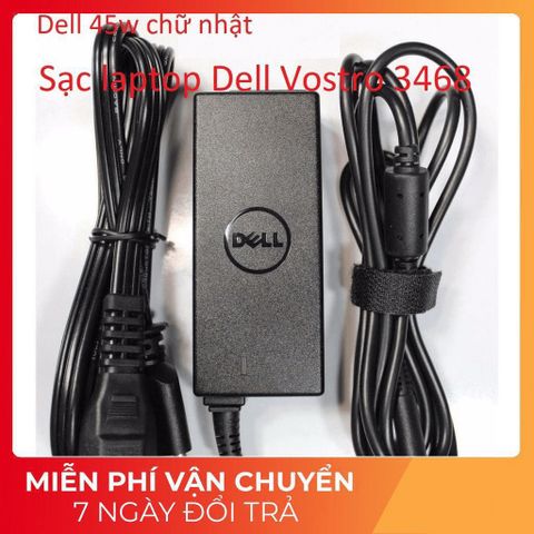 Sạc Laptop Dell Vostro 3468 Chính Hãng - 45W/65W Có Đèn Báo - Phụ Kiện Laptop Chất Lượng Cao, Mới 100%