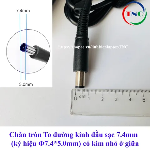 Sạc Laptop HP 19.5V - 7.7A - 150W Chân Tròn To 7.4x5.0mm thay cho HP Workstation 8570W 8560W 8540W Zbook 15 PHỤ KIỆN LAP