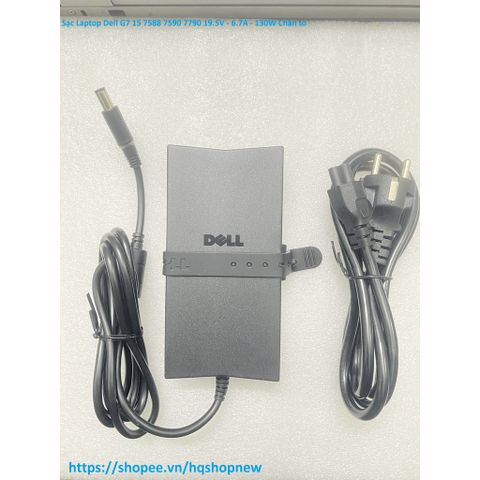 Sạc Laptop Chính Hãng Dell G7 15 7588 7590 7790, 19.5V - 6.7A - 130W, Chân To 7.4*5.0mm, Phụ Kiện Laptop Chất Lượng Cao