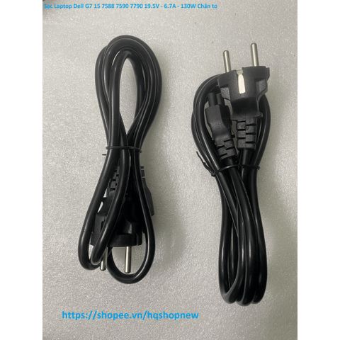 Sạc Laptop Chính Hãng Dell G7 15 7588 7590 7790, 19.5V - 6.7A - 130W, Chân To 7.4*5.0mm, Phụ Kiện Laptop Chất Lượng Cao