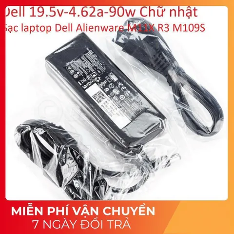 [Sạc zin] Sạc laptop Dell Alienware M11X R3 M109S 19.5V - 3.34A - 4.62A - 65W - 90W Chân kim to 7.4 x 5.0 mm PHỤ KIỆN LA