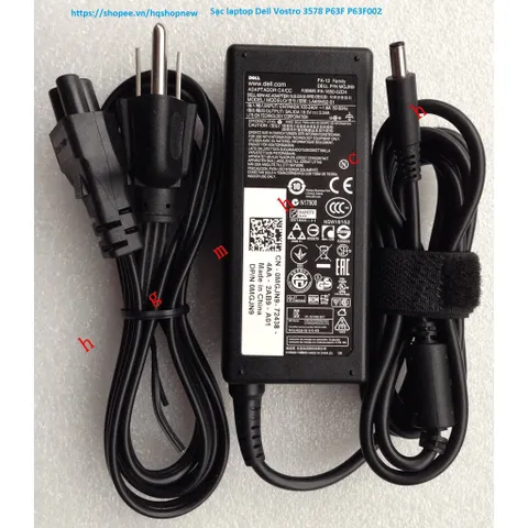 Sạc laptop Dell Vostro 3490 P89G P89G005 19.5V - 3.34A - 65W Chân kim nhỏ 7.4 x 5.0 mm PHỤ KIỆN LAPTOP