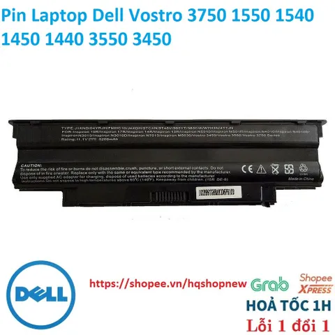 Pin Laptop Dell Vostro 3750 1550 1540 1450 1440 3550 3450 PHỤ KIỆN LAPTOP