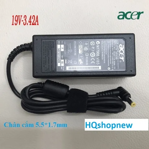 [Sạc zin] SAC LAPTOP ACER 19V - 2.37A - 45W Chân Vàng To 5.5 x 1.7mm PHỤ KIỆN LAPTOP