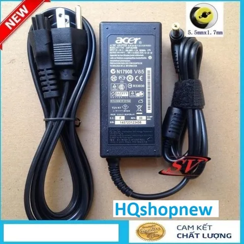 [Sạc zin] SAC LAPTOP ACER 19V - 2.37A - 45W Chân Vàng To 5.5 x 1.7mm PHỤ KIỆN LAPTOP