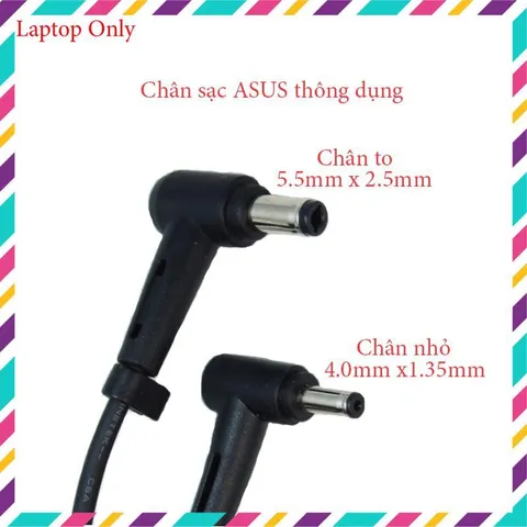 🔝 Sạc laptop Asus vuông Zin 19v-3.42a/2.37a cao cấp chính hãng, adapter asus chân to/nhỏ hàng nhập khẩu
