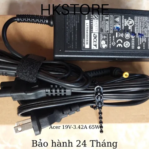 🔝 Sạc Laptop Acer 19V-3.42A 65W Acer 4710 4736 4810 4830 5830 X401 X402 X301 X501 4750 5810 sf531 V5-471 V5-473 V5-531