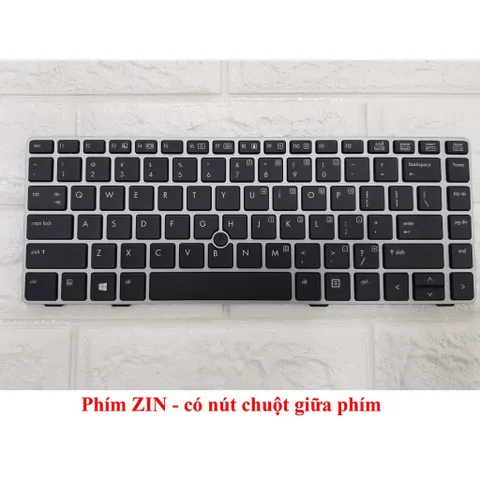 Phím Laptop HP Elitebook 8460 8460p 8460w 8470p 6470p không nút, khung màu ĐEN - BẠC nhập khẩu PHỤ KIỆN LAPTOP