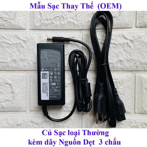 🔝 Sạc Laptop Dell chân kim nhỏ ZIN 19.5V  3.34A Adapter Dell 5568 3558 3458 3559