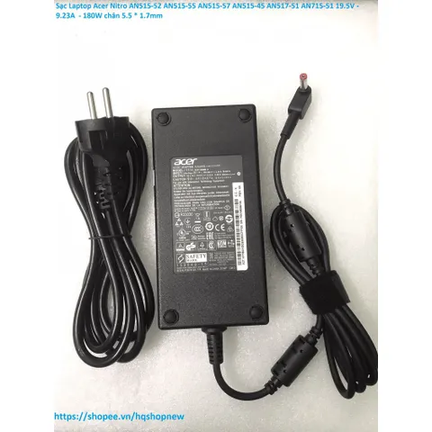 Sạc Laptop Acer Nitro AN515-52 AN515-55 AN515-57 AN515-45 AN517-51 AN715-51 19.5V - 9.23A  - 180W chân 5.5 * 1.7mm PHỤ K
