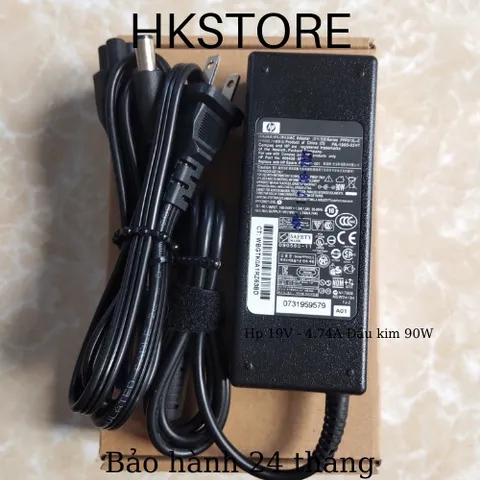 🔝 Sạc Laptop Hp 19V-4.74A 90W Đầu Kim Hp Dv4 Dv5 Dv6 2510p 2710p 6510 6530 6710 6910 8460 8560p 8570p 8470 8510 8710 Cq