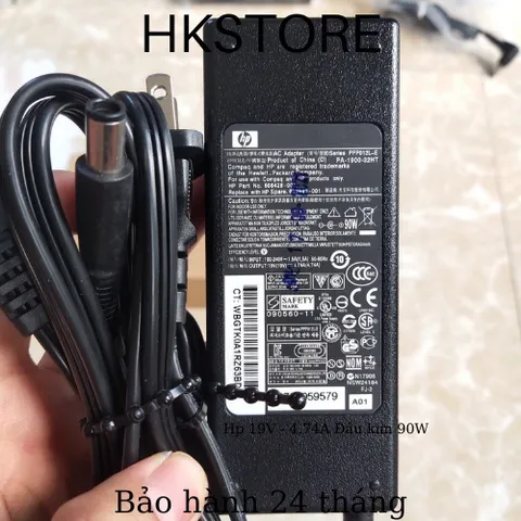 🔝 Sạc Laptop Hp 19V-4.74A 90W Đầu Kim Hp Dv4 Dv5 Dv6 2510p 2710p 6510 6530 6710 6910 8460 8560p 8570p 8470 8510 8710 Cq