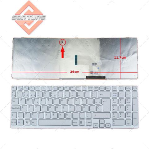 Bàn Phím Laptop Sony VAIO Sve15 Trắng - Phụ Kiện Chính Hãng, Độ Nhạy Cao, Bảo Hành 09 Tháng
