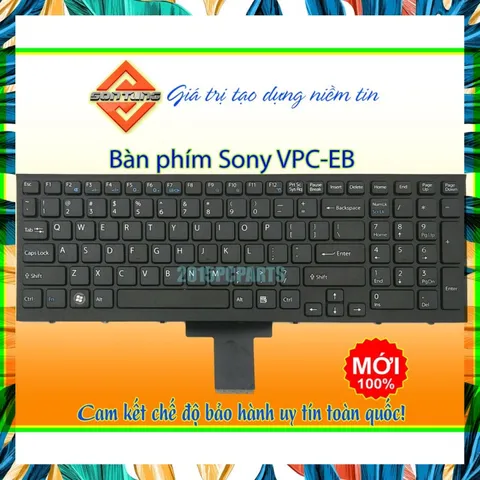 Bàn Phím Laptop Sony Vaio VPC EB VPCEB VPC-EB VPC-EB1 VPC-EB2 VPC-EB3 VPC-EB4 Series PHỤ KIỆN LAPTOP