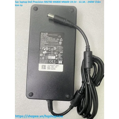 [Sạc zin] Sac laptop Dell Precision M6700 M6800 M6600 19.5V - 12.3A - 240W Chân kim to PHỤ KIỆN LAPTOP
