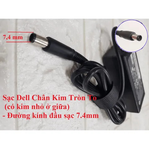 🔝 SẠC LAPTOP DELL 19.5V-3.34A (65w) Chân Kim To Φ7.4 *5.0mm - Kèm Dây Nguồn