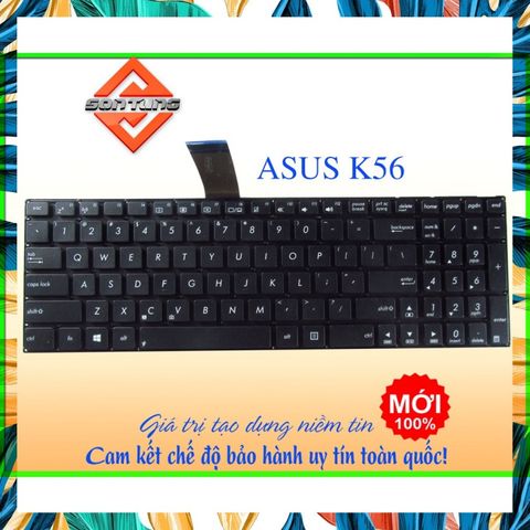 Bàn Phím Laptop Asus K56 K56C K56CA K56CB K56CM S56c S56ca S56cb S56cm - Phụ Kiện Thay Thế Chất Lượng Cao, Bảo Hành 9 Tháng