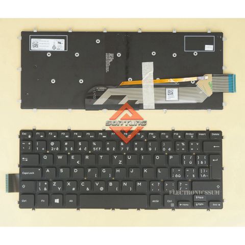 Bàn Phím Laptop Dell Inspiron 5468 - US Layout, Chất Lượng Cao, Không Liệt Phím, Bảo Hành Đổi Mới 09 Tháng