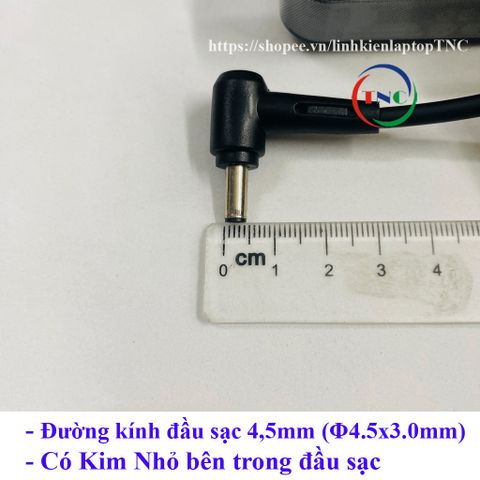 Sạc Laptop Asus ExpertBook B1400 Chân Kim Nhỏ 4.5mm 65W 3.42A - Phụ Kiện Thay Thế Chất Lượng Cao 12 Tháng Bảo Hành