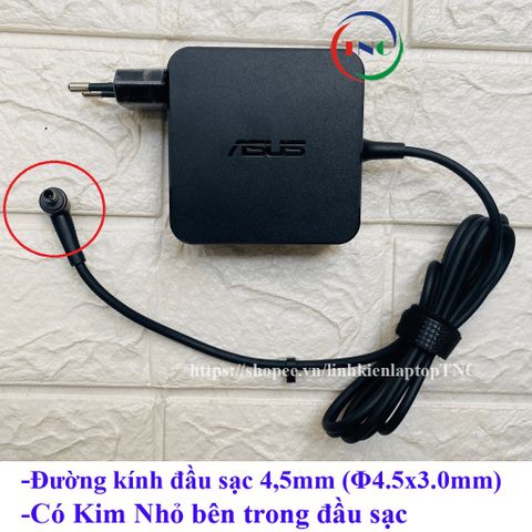 Sạc Laptop Asus ExpertBook B1400 Chân Kim Nhỏ 4.5mm 65W 3.42A - Phụ Kiện Thay Thế Chất Lượng Cao 12 Tháng Bảo Hành