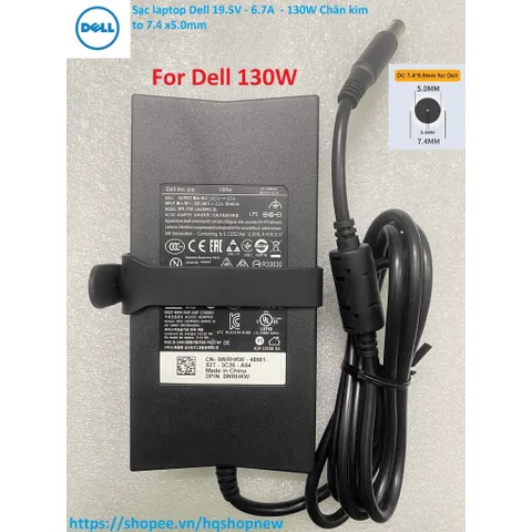 [Sạc zin] Sạc laptop Dell 19.5V - 6.7A  - 130W Chân kim to 7.4 x5.0mm PHỤ KIỆN LAPTOP