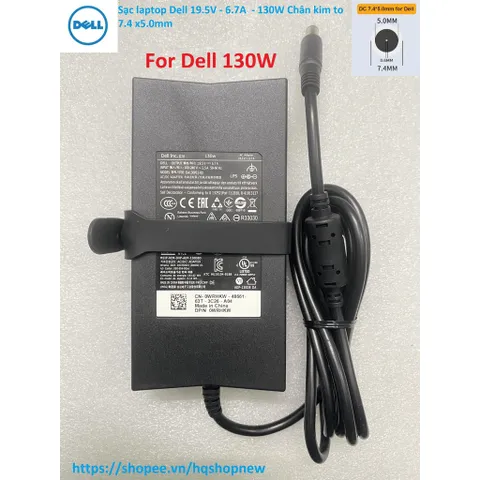 [Sạc zin] Sạc laptop Dell 19.5V - 6.7A  - 130W Chân kim to 7.4 x5.0mm PHỤ KIỆN LAPTOP