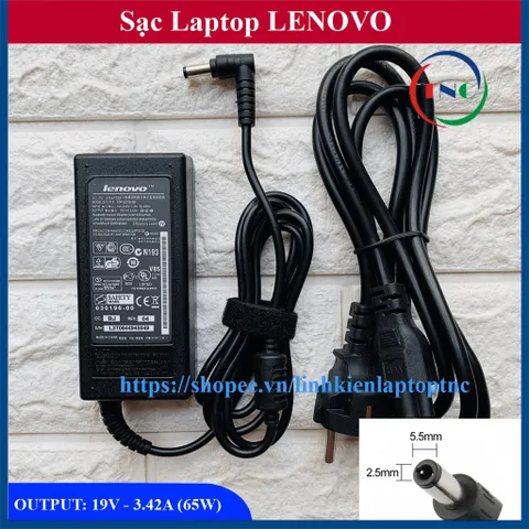 🔝 Sạc Laptop LENOVO 19V  3.42A  65W (ADAPTER LENOVO 19V-3.42A) HÀNG OEM - ZIN CHẤT LƯỢNG CAO - NHẬP KHẨU