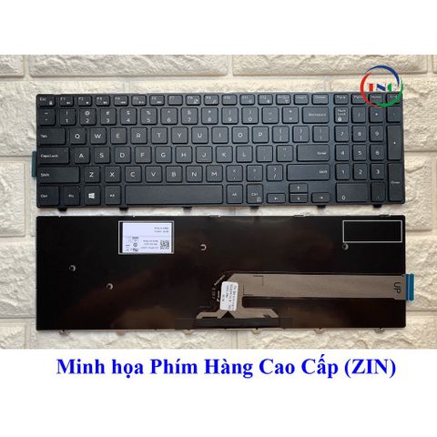 Phím Laptop Dell ZIN Cao Cấp cho Inspiron 15-3000, Vostro 15-3000 - Đen, Ngôn Ngữ Tiếng Anh (US), Bảo Hành 9 Tháng