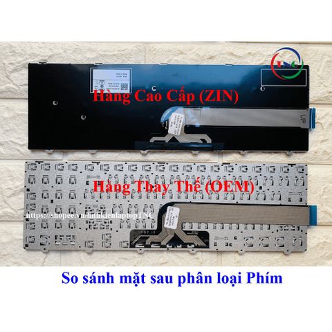 Phím Laptop Dell ZIN Cao Cấp cho Inspiron 15-3000, Vostro 15-3000 - Đen, Ngôn Ngữ Tiếng Anh (US), Bảo Hành 9 Tháng