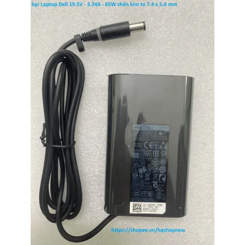 [Sạc zin] Sạc Laptop Dell 19.5V - 3.34A - 65W chân kim to 7.4 x 5.0 mm PHỤ KIỆN LAPTOP