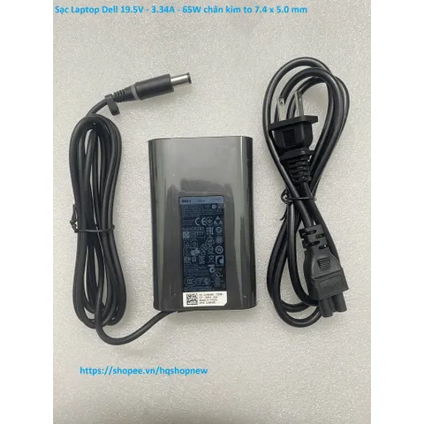 [Sạc zin] Sạc Laptop Dell 19.5V - 3.34A - 65W chân kim to 7.4 x 5.0 mm PHỤ KIỆN LAPTOP