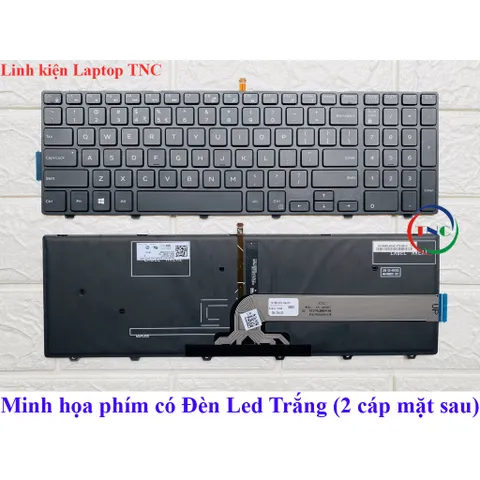 Phím Laptop Dell 5559 5547 5558 5548 5542 5543 5555 Inspiron 15-5000 có ĐÈN LED / KHÔNG LED PHỤ KIỆN LAPTOP