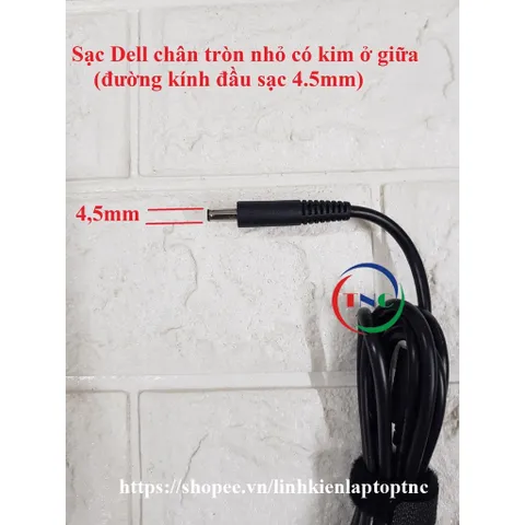 [Chân Nhỏ] Sạc Laptop Dell 19.5V  3.34A chân kim nhỏ ZIN Adapter Dell 3567 3568 5568 3558 3458 3559 5558 5559 PHỤ KIỆN L