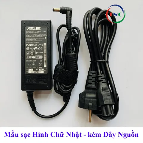 [Chân To] SẠC LAPTOP ASUS 19V 2.37A 45W / 3.42A 65W VUÔNG ZIN kích thước chân thường to 5.5mm*2.5mm [Bảo hành 12 tháng]