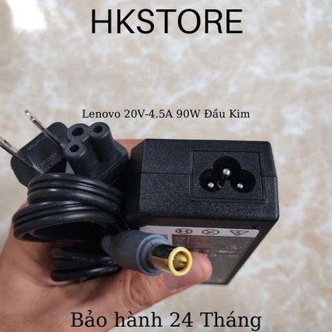 Sạc Laptop Lenovo 20V-4.5A 90W Đầu Kim - Tương Thích Với Thinkpad T400 T410 T420 T430 T60 T61 - Bảo Hành 24 Tháng