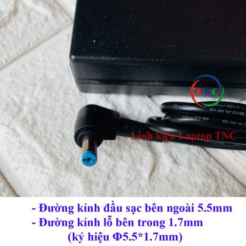 Sạc Laptop Acer Cao Cấp 19V 4.74A 90W - Adapter ZIN Chính Hãng, Đèn Báo Nguồn, Bảo Hành 12 Tháng