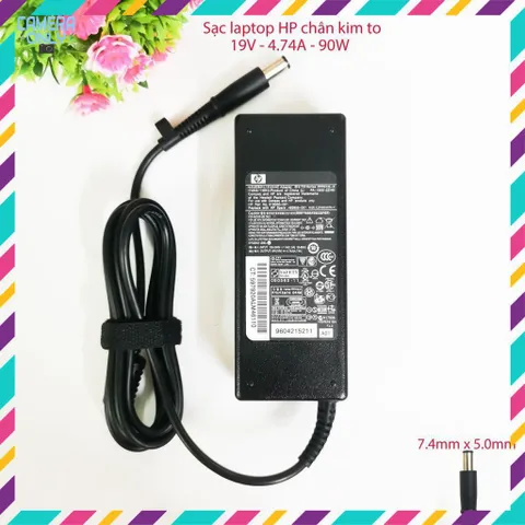 🔝 Sạc laptop HP Zin chân kim to 19v - 4.74a - 90w sạc Zin chính hãng cao cấp